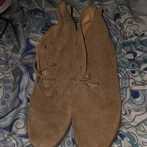 Brown Suede Lucky Brand Ankle Boots